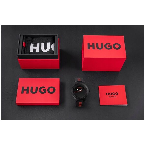 Zegarek Męski Hugo Lit For Him Black 1530343 + BOX