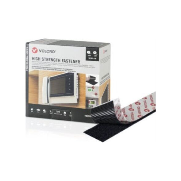 Velcro Zapięcie VELCRO o wysokiej wytrzymałości Taśma z haczykiem 5 m Taśma z pętelką 5 m, haczyk i pętelka 50 mm czarna