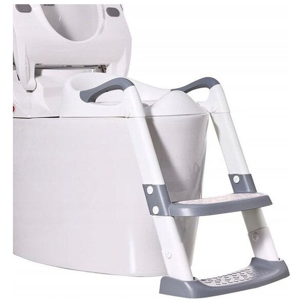 Primabobo PRIMABOBO A soft toilet seat with a ladder, grey, D6839G