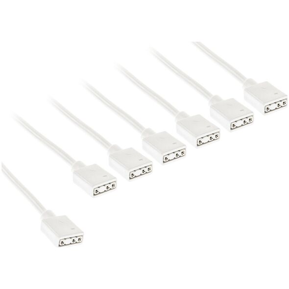 Kolink ARGB 1-6 Splitterkabel - 30cm, weiß