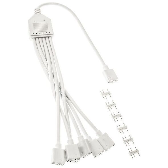 Kolink ARGB 1-6 Splitterkabel - 30cm, weiß