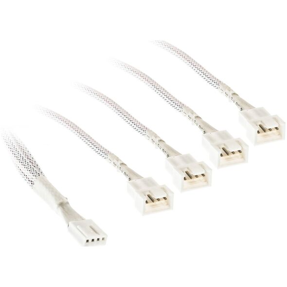 Kolink 1-4 PWM Lüfter Splitterkabel - 35cm, geflochten, weiß