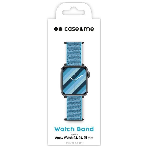SBS do Apple Watch 42/44/45 mm, nylon, niebieski standard