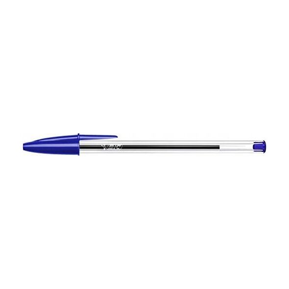 BIC Cristal Medium, Clip, Stick ballpoint pen, Blue, 100 pc(s), Medium