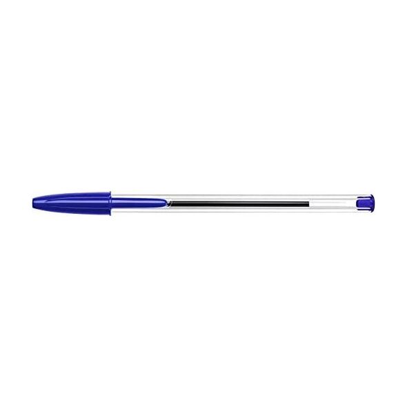 BIC Cristal Medium, Clip, Stick ballpoint pen, Blue, 100 pc(s), Medium