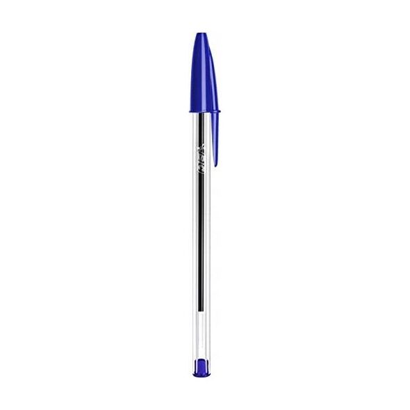 BIC Cristal Medium, Clip, Stick ballpoint pen, Blue, 100 pc(s), Medium