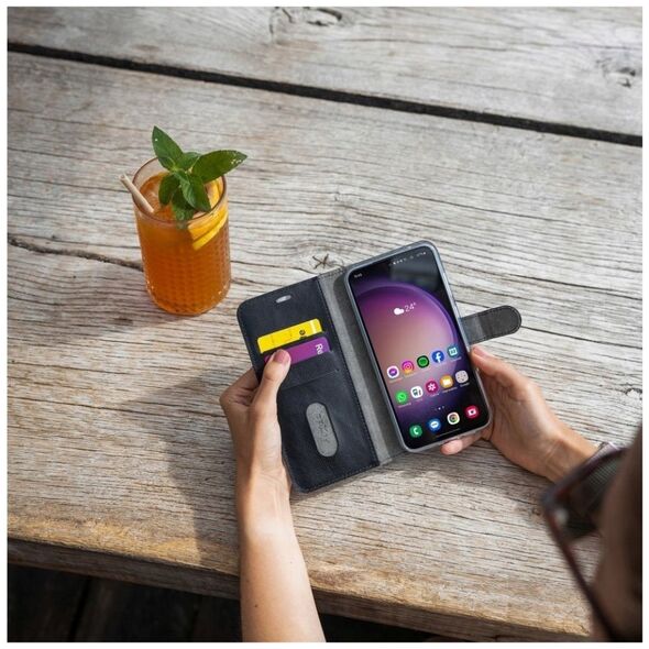 Fixed Opus | Book Case | Xiaomi | Redmi Note 14 Pro 5G/POCO X7 | Leather | Juodas