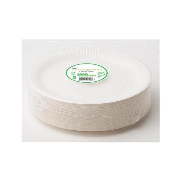 Tallerken frokost pap 18 cm 100stk/pak - (100 stk.)
