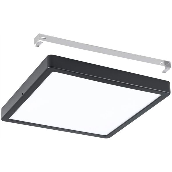 Ceiling LED outdoor light EGLO ARGOLIS 2, IP44, 20.5W, 3000K, 2400lm, black, 28.5x28.5x3 cm