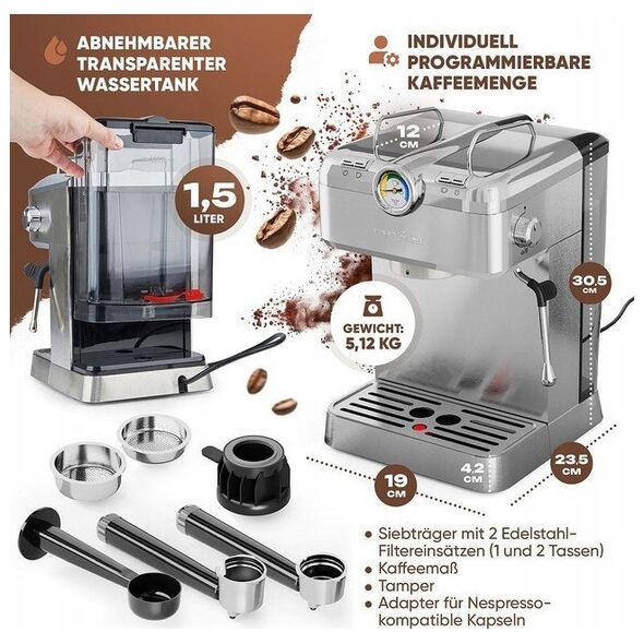 Espresso machine Proficook PCESKA1267