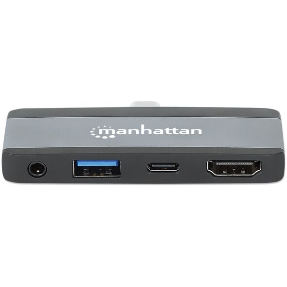 Manhattan 190404 stacja dokująca Przewodowa USB 3.2 Gen 2 (3.1 Gen 2) Type-C Szary