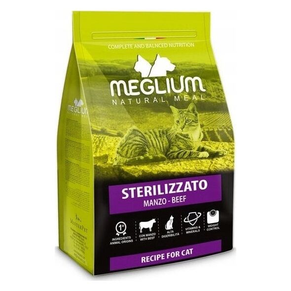 Meglium Cat Adult Neutered Beef 10kg