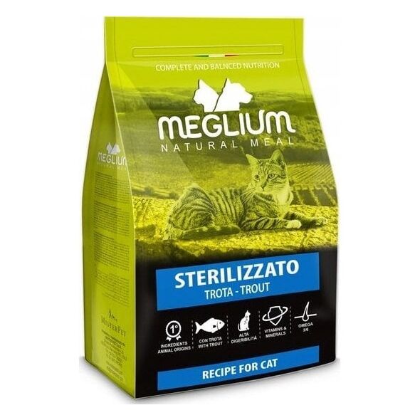 Meglium Cat Adult Neutered Trout 10kg