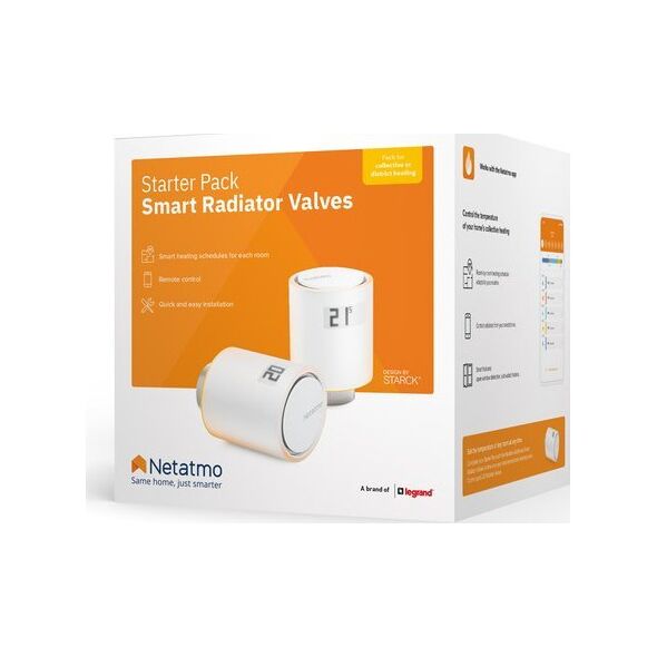 Netatmo NVP01-DE termostatyczny zawór grzejnikowy Nadaje się do użytku w pomieszczeniach