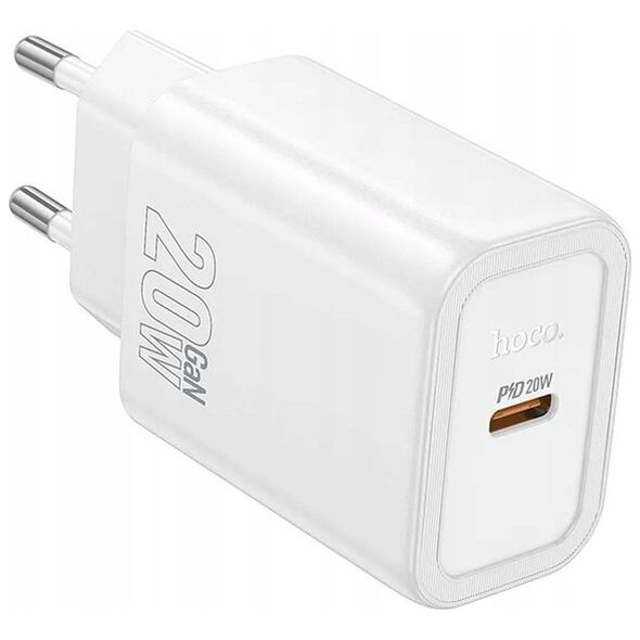 HOCO ładowarka sieciowa Typ C PD QC 20W N60 biała