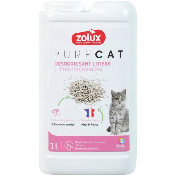 ZOLUX Dezodorant do żwirku PURECAT o zapachu talku 1 L