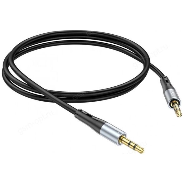 HOCO kabel AUX Jack 3,5 mm (męski) do Jack 3,5 mm (męski) UPA22 1 m czarny