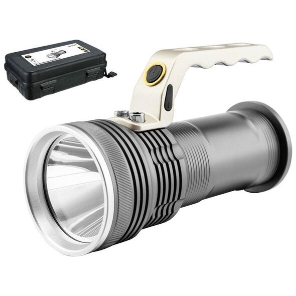 Latarka MacTronic Latarka Entac 5W 400lm T6 Alu 2x18650 + ładowarka
