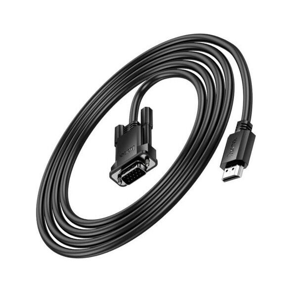 HOCO kabel HDMI (męski) do VGA (męski) HD 1080p US12 2 m czarny