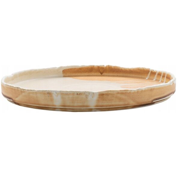 SAMTO Talerz okrągły płaski 28 cm kremowy