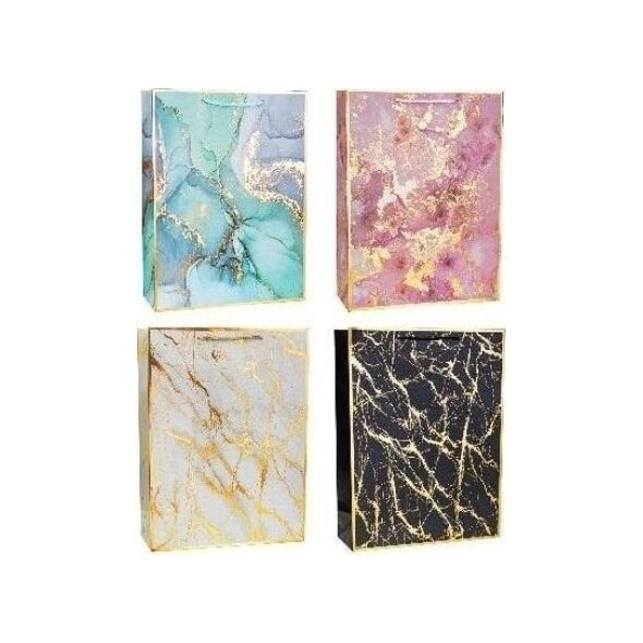 Τσάντα Rozette Lux hot stamp Μάρμαρο μεγάλο 26x32x10cm 6322499 5907354068487