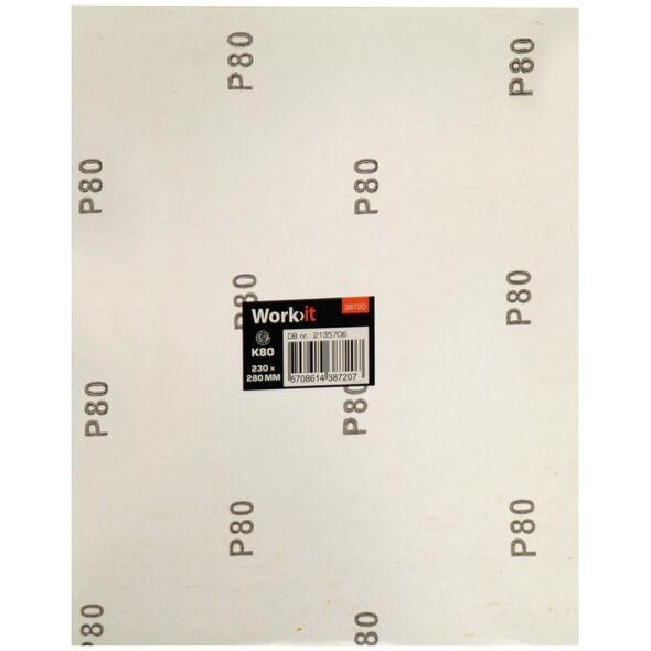 Sachs Work>it® sandpapir 230×280 mm K80