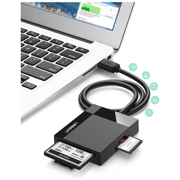 UGREEN CR125 USB 3.0 Card reader SD/microSD/CF/MS black