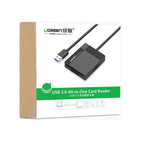 UGREEN CR125 USB 3.0 Card reader SD/microSD/CF/MS black