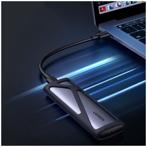UGREEN CM400 M.2 SSD Enclosure USB 3.2 Gen 2 (SuperSpeed USB 10Gbps) gray