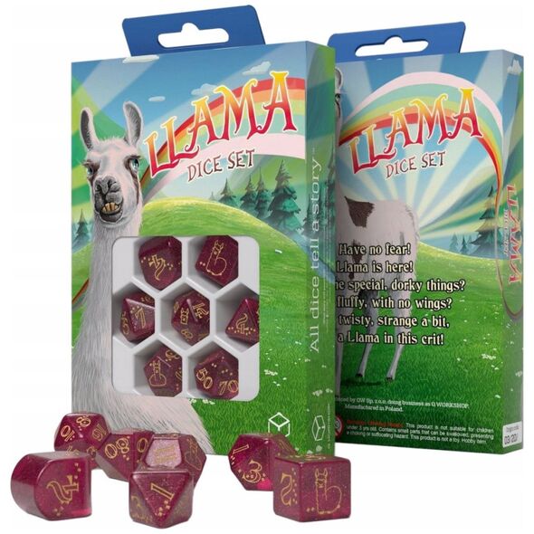Llama Dice Set: Puffy