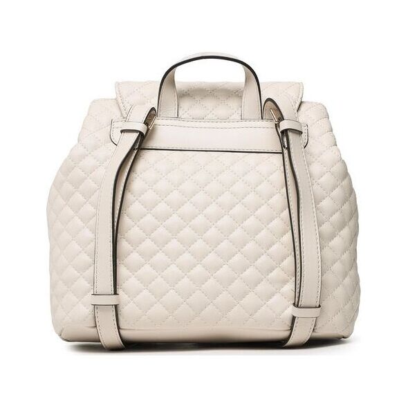 Guess, Adam Flap, Polyurethane, Textile Backpack, Stone, For Women For Women