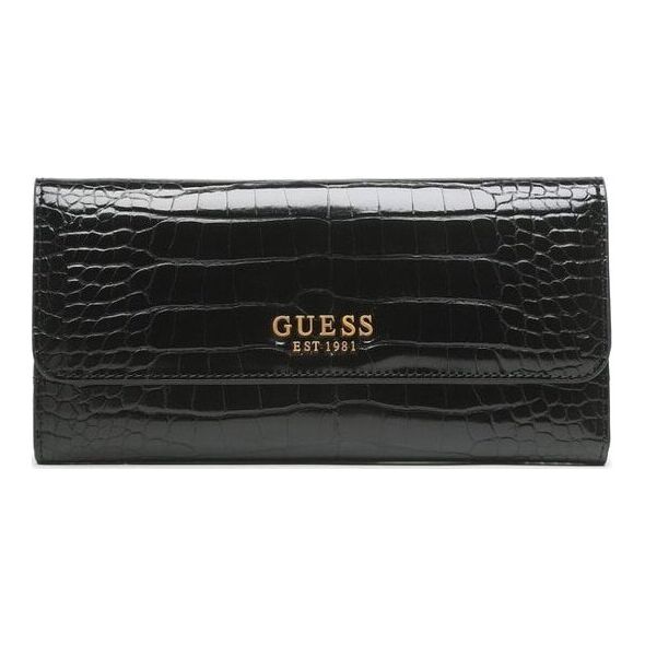 Guess, Laurel, Textile Wallet, SLG Small Zip, Black, For Women For Women