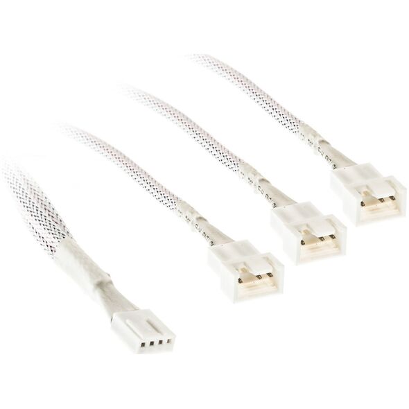 Kolink 1-2 PWM Lüfter Splitterkabel - 35cm, geflochten, weiß