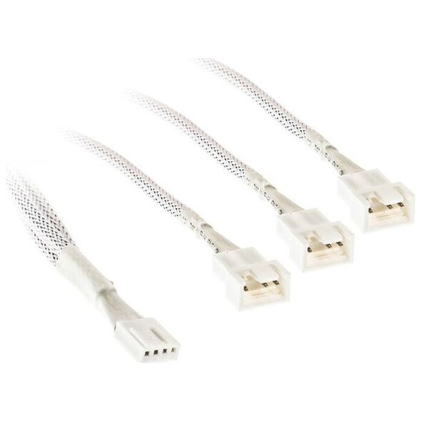 Kolink 1-2 PWM Lüfter Splitterkabel - 35cm, geflochten, weiß