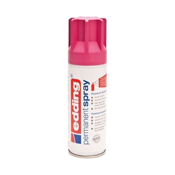 Edding Permanent Spray, 200 ml, Magenta, Matte, Spray can