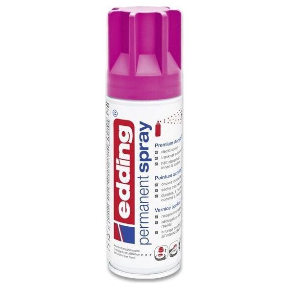Edding Permanent Spray, 200 ml, Magenta, Matte, Spray can