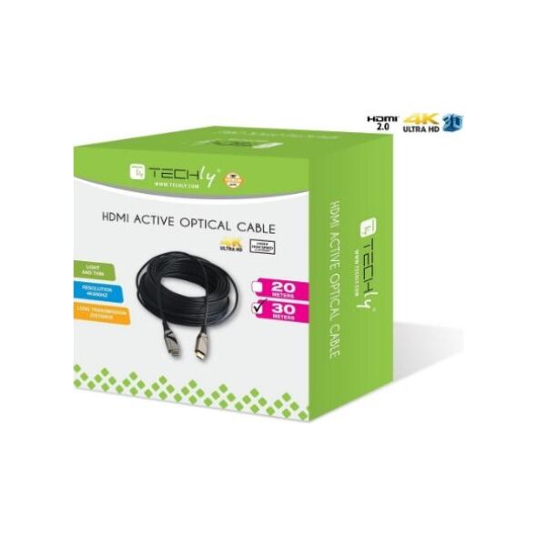 Kabel Techly HDMI - HDMI 30m czarny (103991)