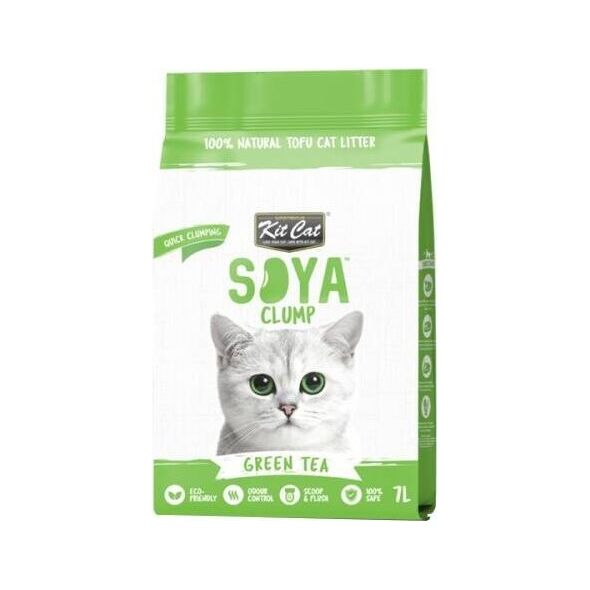 Żwirek dla kota Kit Cat Kit Cat Żwirek Dla Kota Sojowy ECO Zielona Herbata 7L