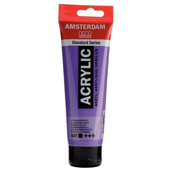 Artequipment Farba akrylowa TALENS AMSTERDAM 120ml 507 - ULTRAMARINE VIOLET uniw