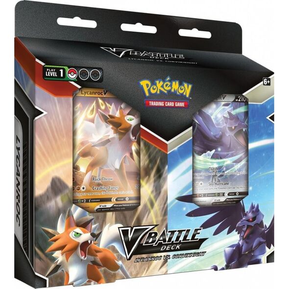 Pokemon Pokémon TCG: V Battle Deck Bundle Lycanroc vs. Corviknight