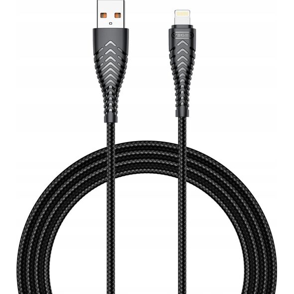 Kabel USB Veger VEGER kabel USB A do Lightning 2,4A V105 1,2 m czarny