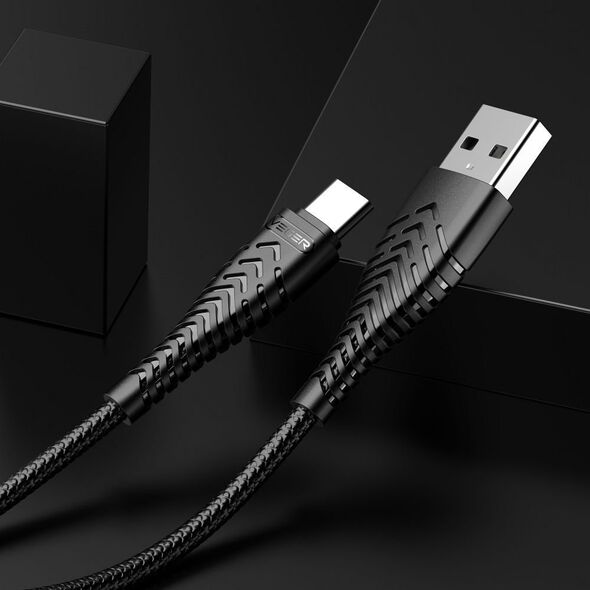 Kabel USB Veger VEGER kabel USB A do Typ C 2,4A V104 1,2 m czarny