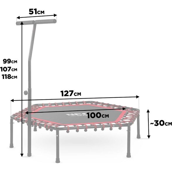 Trampolina Neo-Sport 11044 FT127 cm