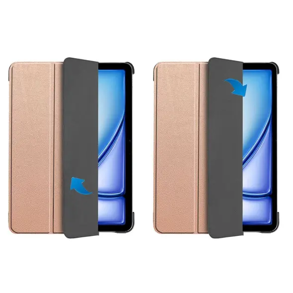 Bizon Case Tab Croc Apple iPad Air 13" M2 2024 rose gold