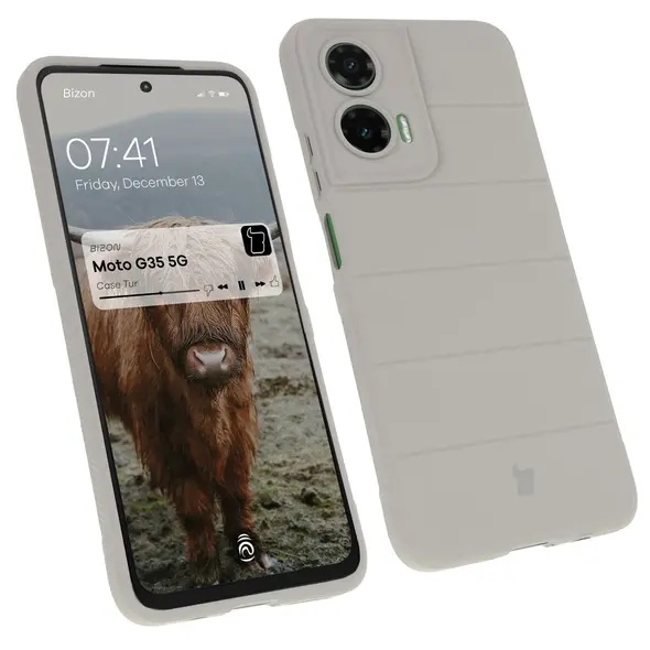 Bizon Case Tur Motorola Moto G35 5G light grey