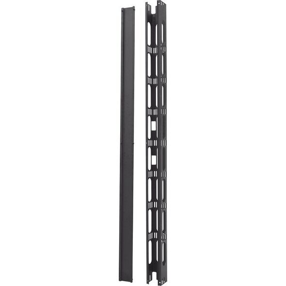 Digitus Organizator kablowy pionowy (dukt) 42U 1865x93x82mm, szary, kpl 2szt.