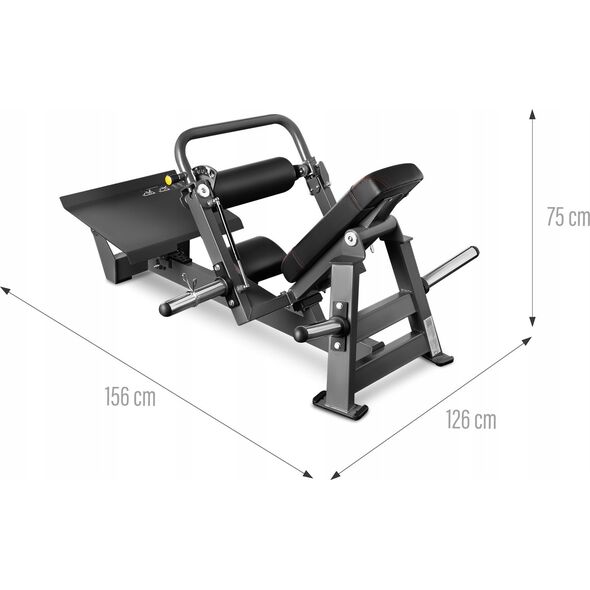 MHT01 MASZYNA DO ĆWICZEŃ MIĘŚNI POŚLADKÓW HIP THRUST Z WOLNYM CIĘŻAREM COMMERCIAL HMS