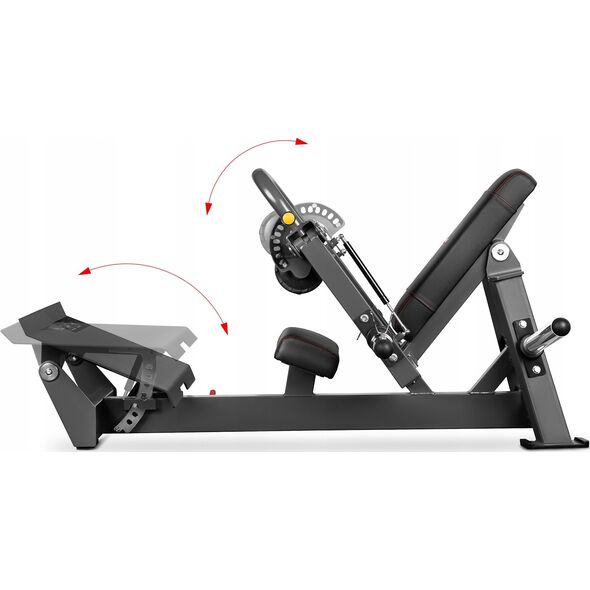 MHT01 MASZYNA DO ĆWICZEŃ MIĘŚNI POŚLADKÓW HIP THRUST Z WOLNYM CIĘŻAREM COMMERCIAL HMS
