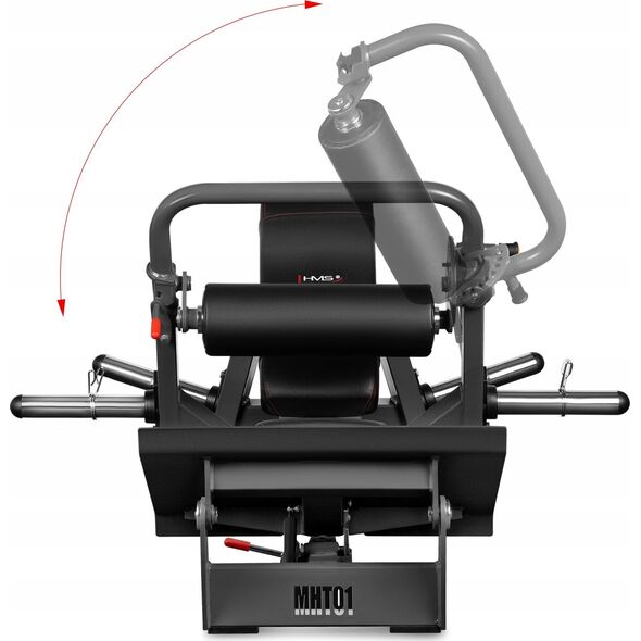 MHT01 MASZYNA DO ĆWICZEŃ MIĘŚNI POŚLADKÓW HIP THRUST Z WOLNYM CIĘŻAREM COMMERCIAL HMS