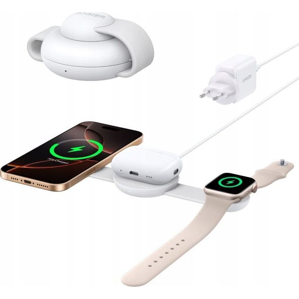 Anker MagGo Wireless Charging Station (3-in-1, Foldable Pad) | Anker